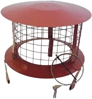 Terracotta-finish bird guard