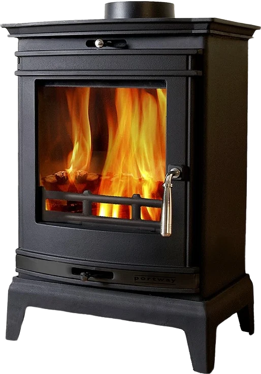 Portway Rochester 5kW multi-fuel stove in black
